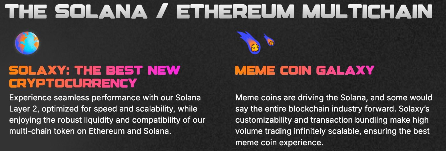 Solana Ethereum Multichain Solaxy